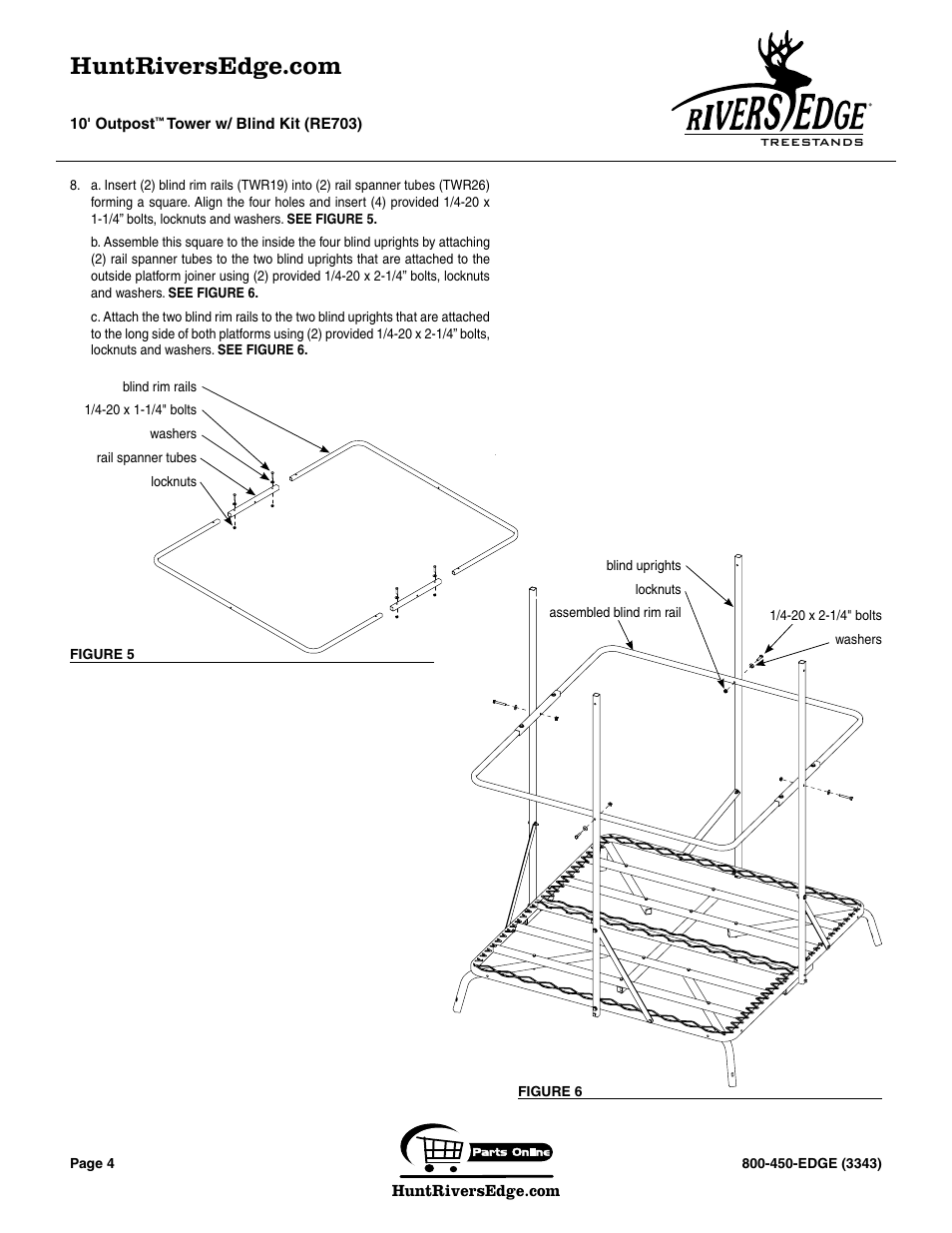 Rivers Edge RE703 Outpost User Manual | Page 4 / 20