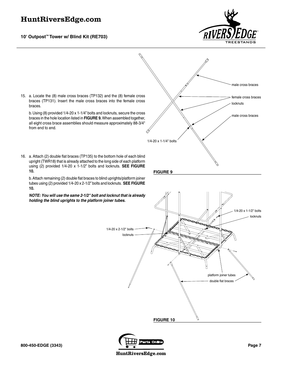 Rivers Edge RE703 Outpost User Manual | Page 7 / 20