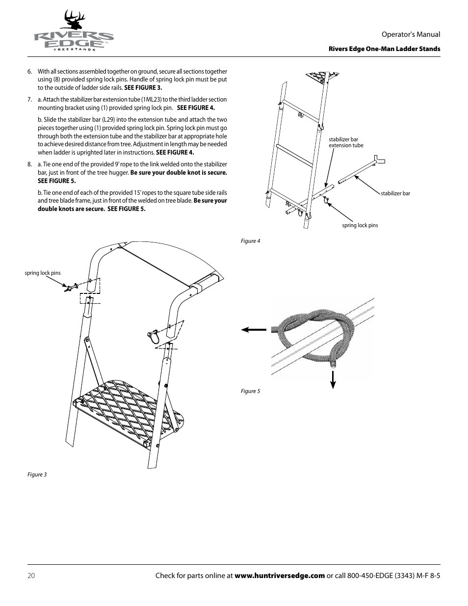 Rivers Edge RE602 JOURNEYMAN User Manual | Page 20 / 48