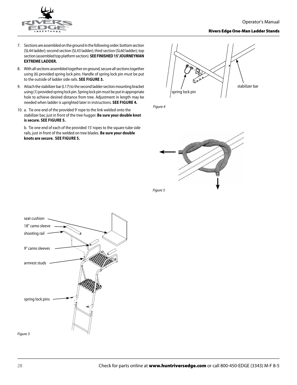 Rivers Edge RE602 JOURNEYMAN User Manual | Page 28 / 48