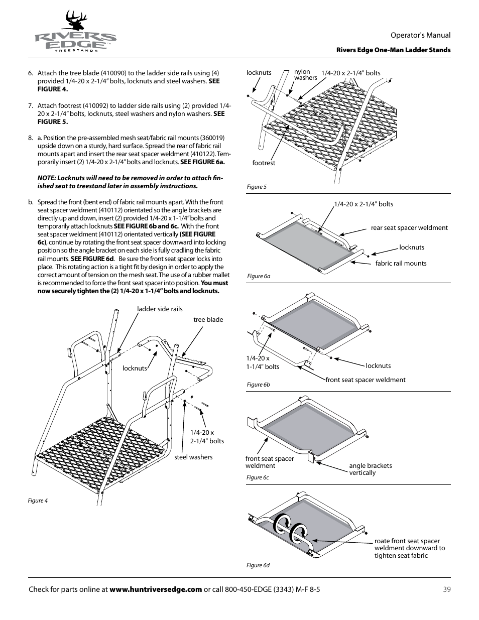 Rivers Edge RE602 JOURNEYMAN User Manual | Page 39 / 48