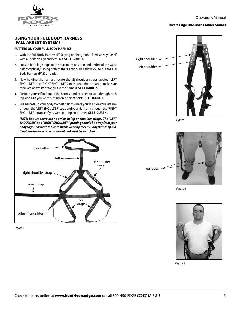 Rivers Edge RE602 JOURNEYMAN User Manual | Page 5 / 48