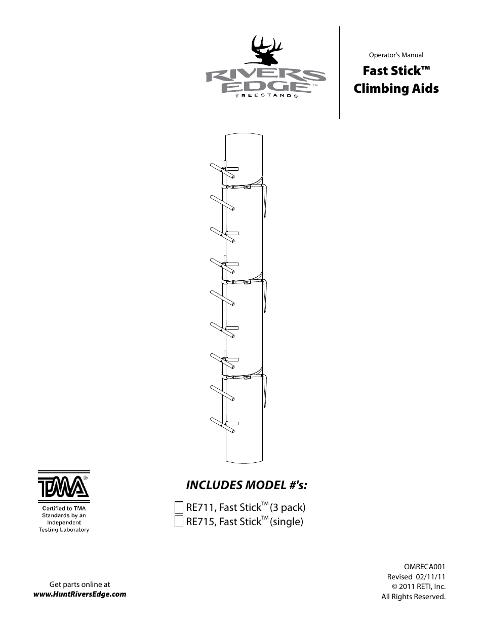 Rivers Edge RE715 Fast Stick User Manual | 8 pages