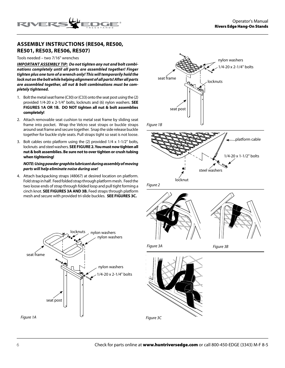 Rivers Edge RE509 Big Foot XLT User Manual | Page 6 / 20