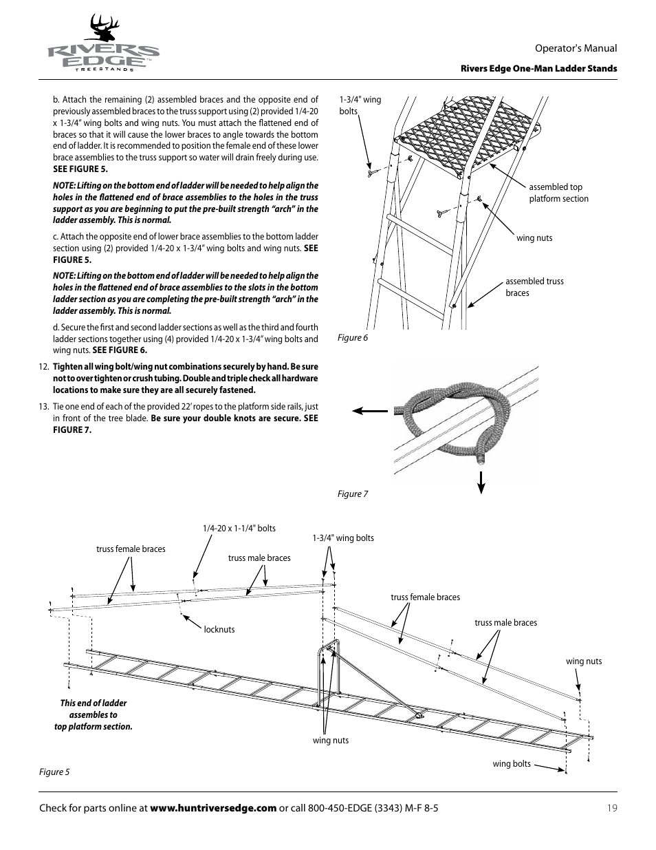 Rivers Edge RE619 LumberJack Extrme User Manual | Page 19 / 44