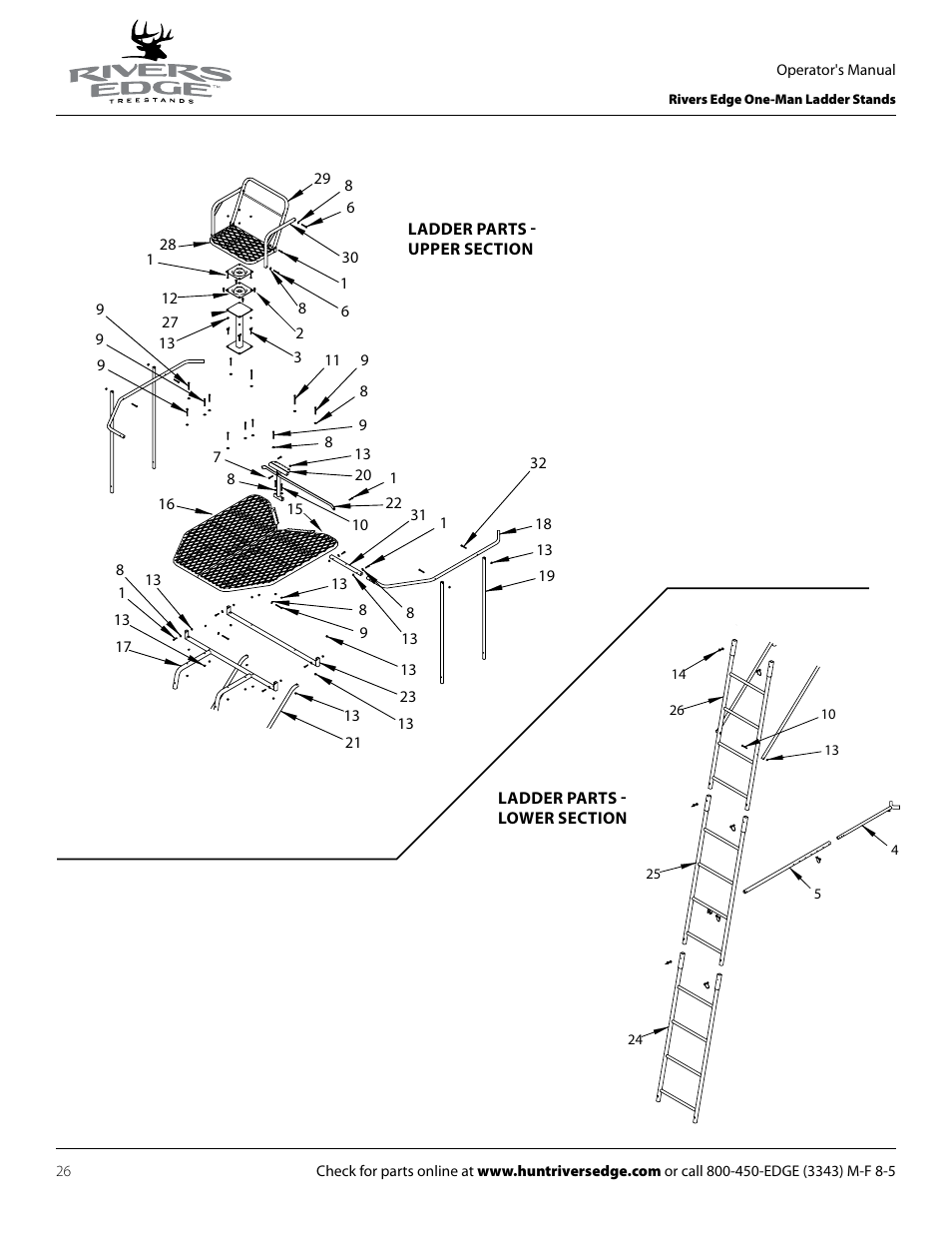 Rivers Edge RE619 LumberJack Extrme User Manual | Page 26 / 44