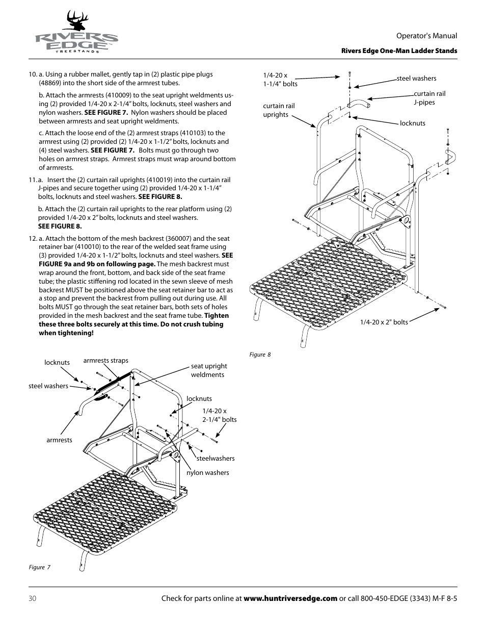 Rivers Edge RE619 LumberJack Extrme User Manual | Page 30 / 44