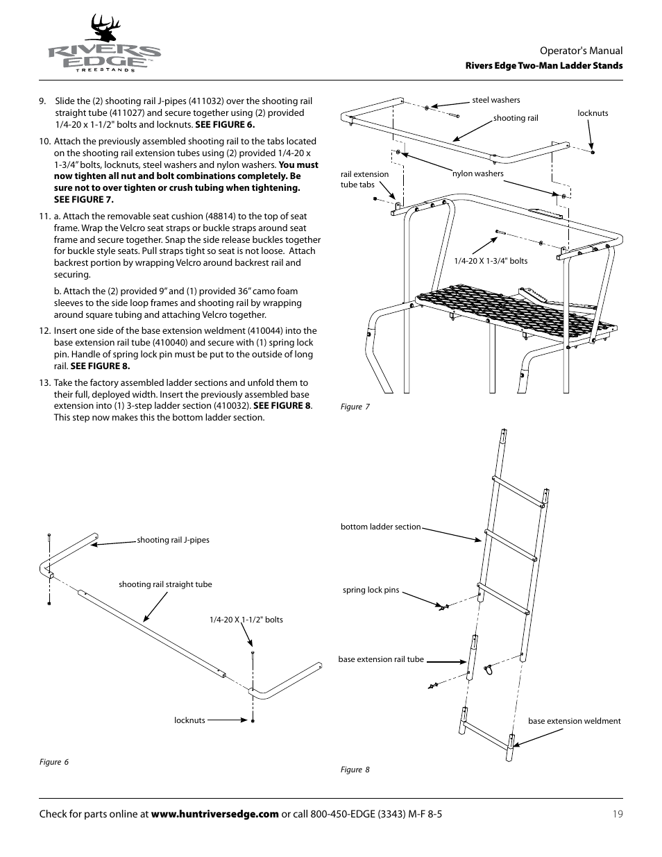 Rivers Edge RE629 15' 2-Man Ladder Stand User Manual | Page 19 / 28