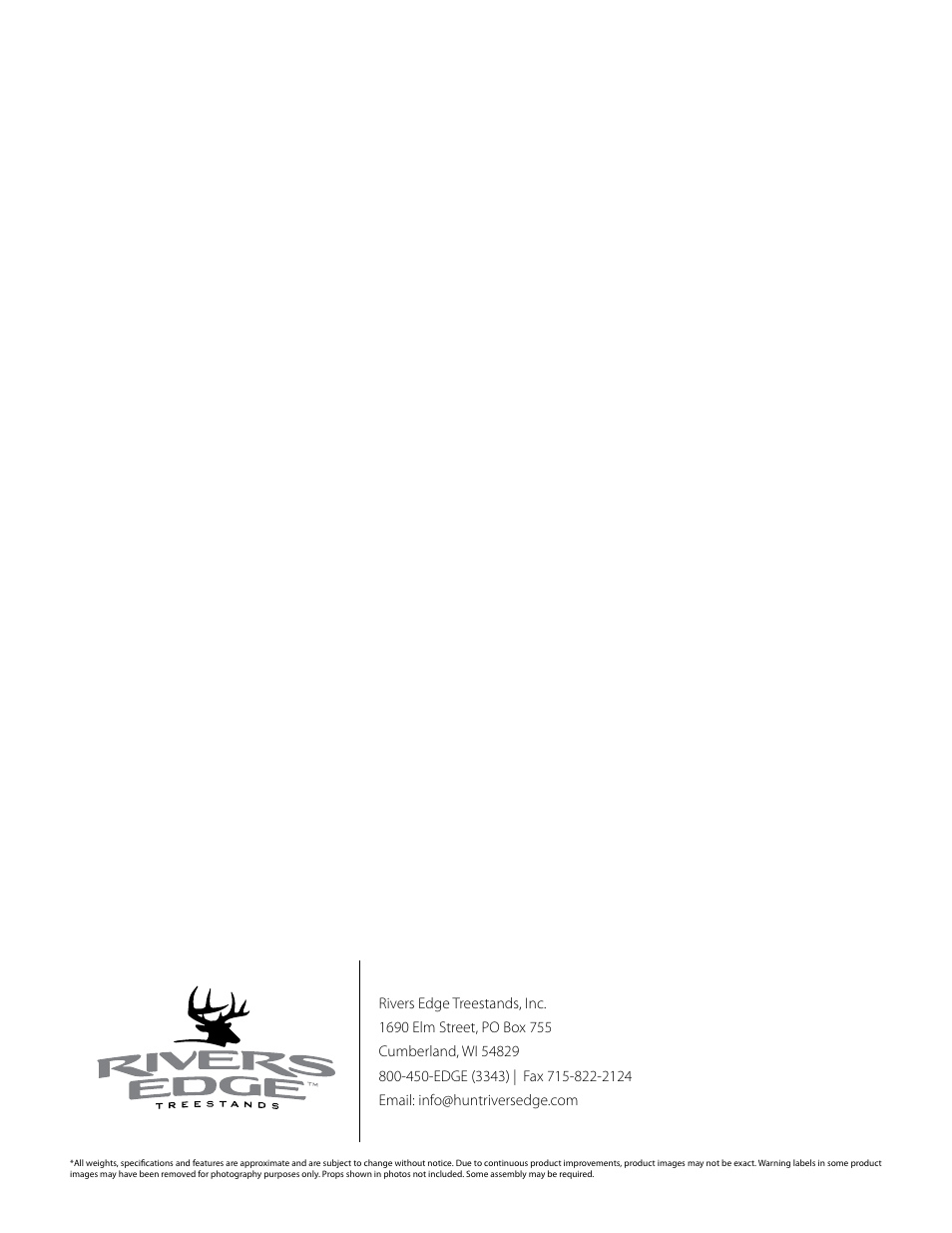 Rivers Edge RE629 15' 2-Man Ladder Stand User Manual | Page 28 / 28