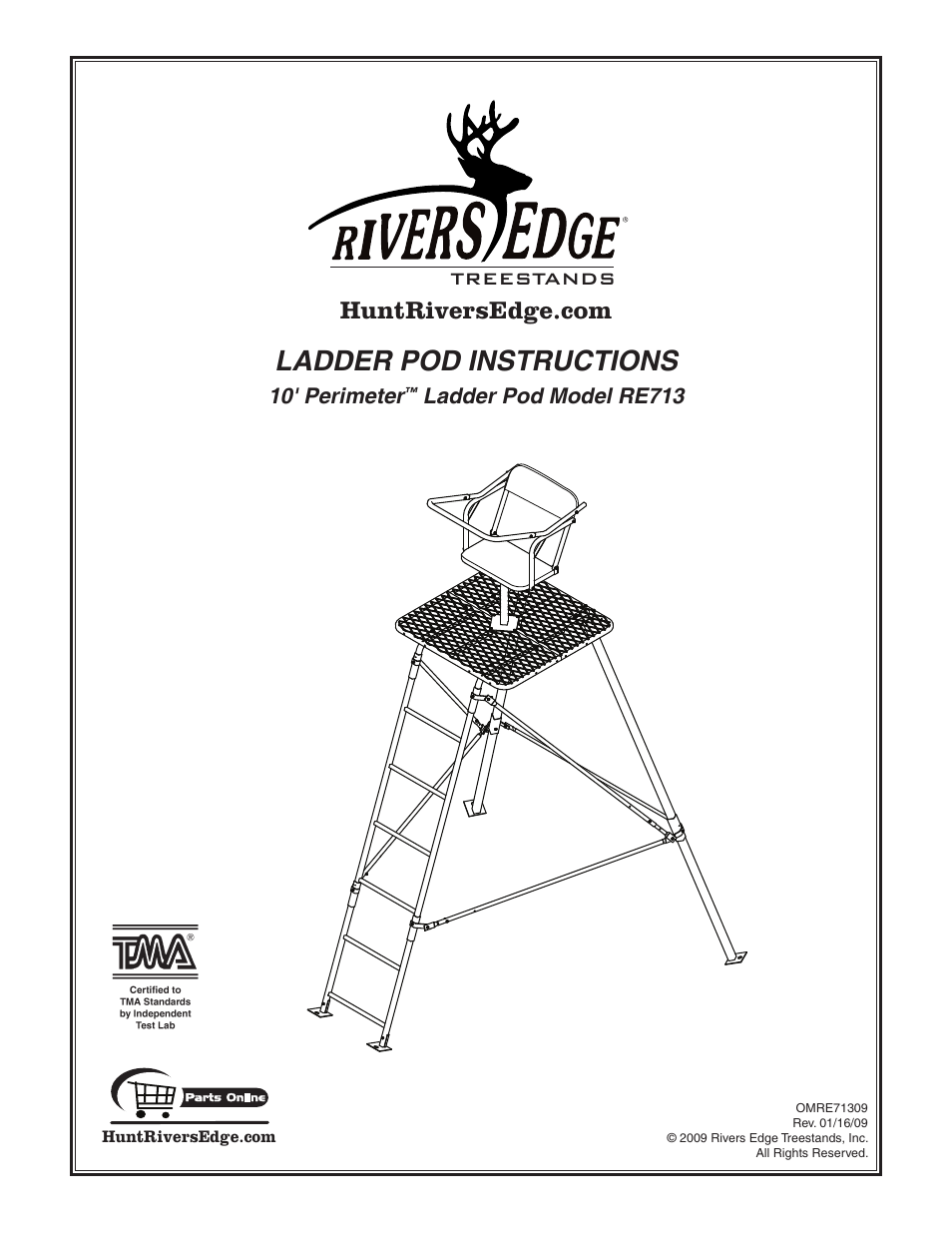 Rivers Edge RE713 10' PERIMETER User Manual | 12 pages