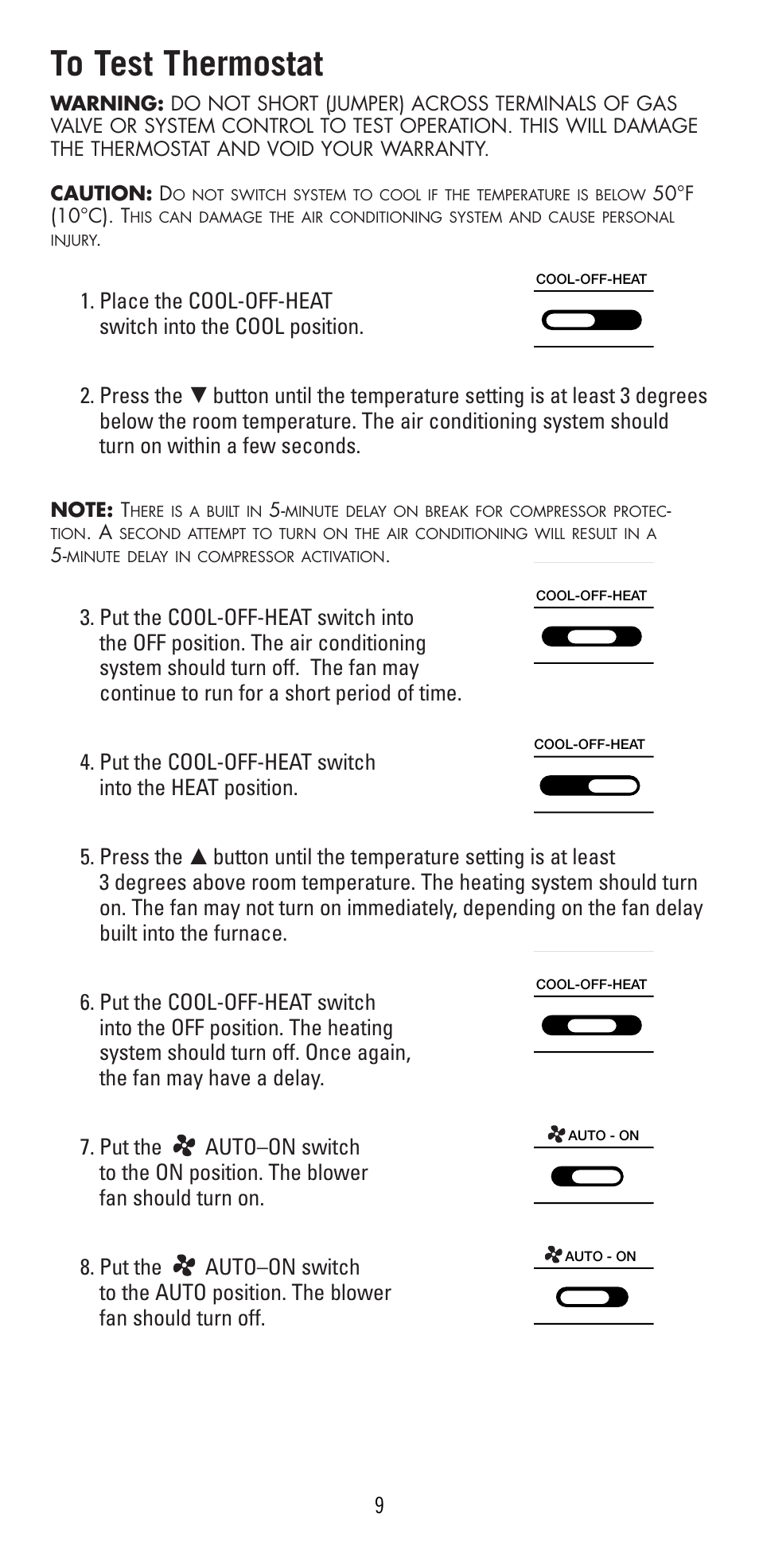 Robertshaw 9600 User Manual | Page 9 / 12