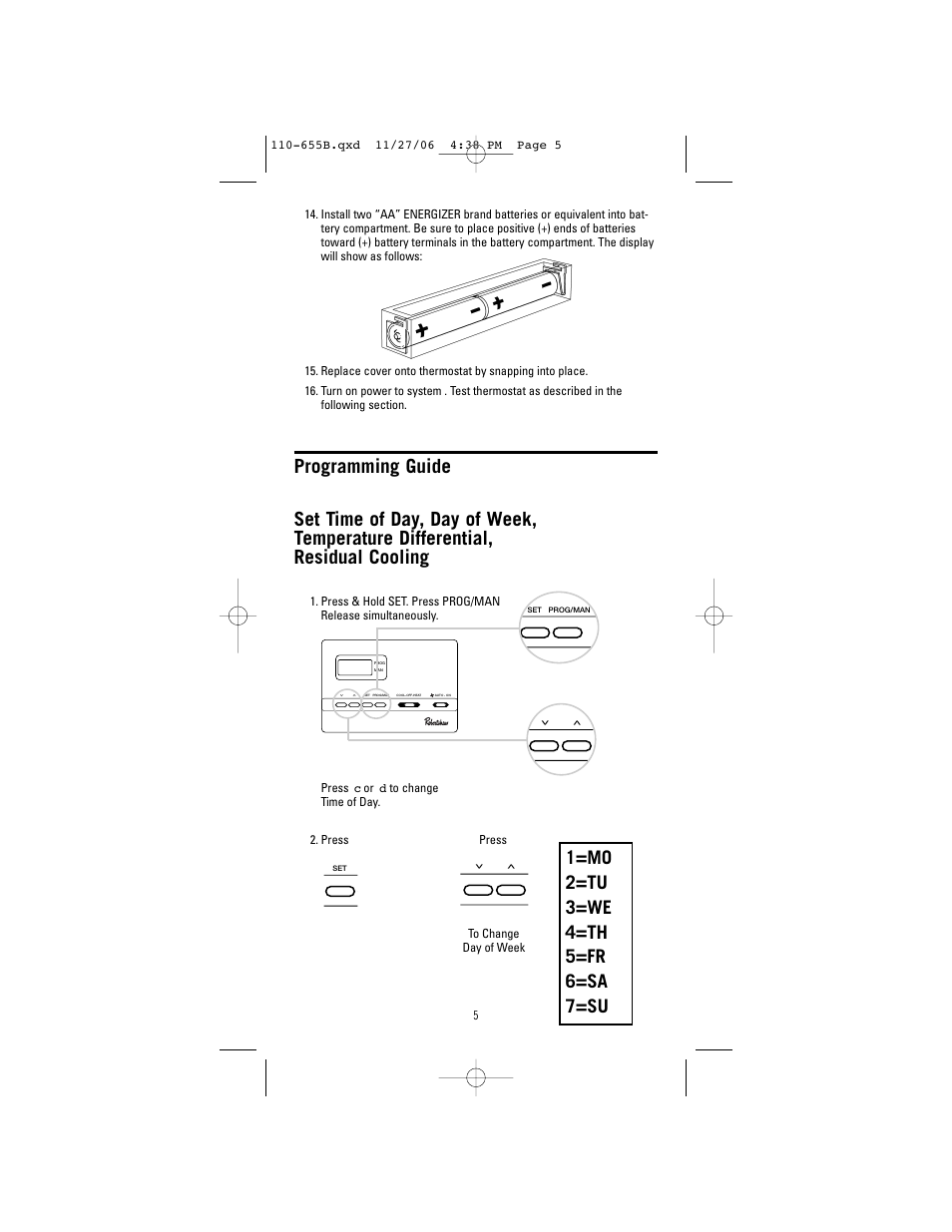 Robertshaw 9610 User Manual | Page 5 / 12