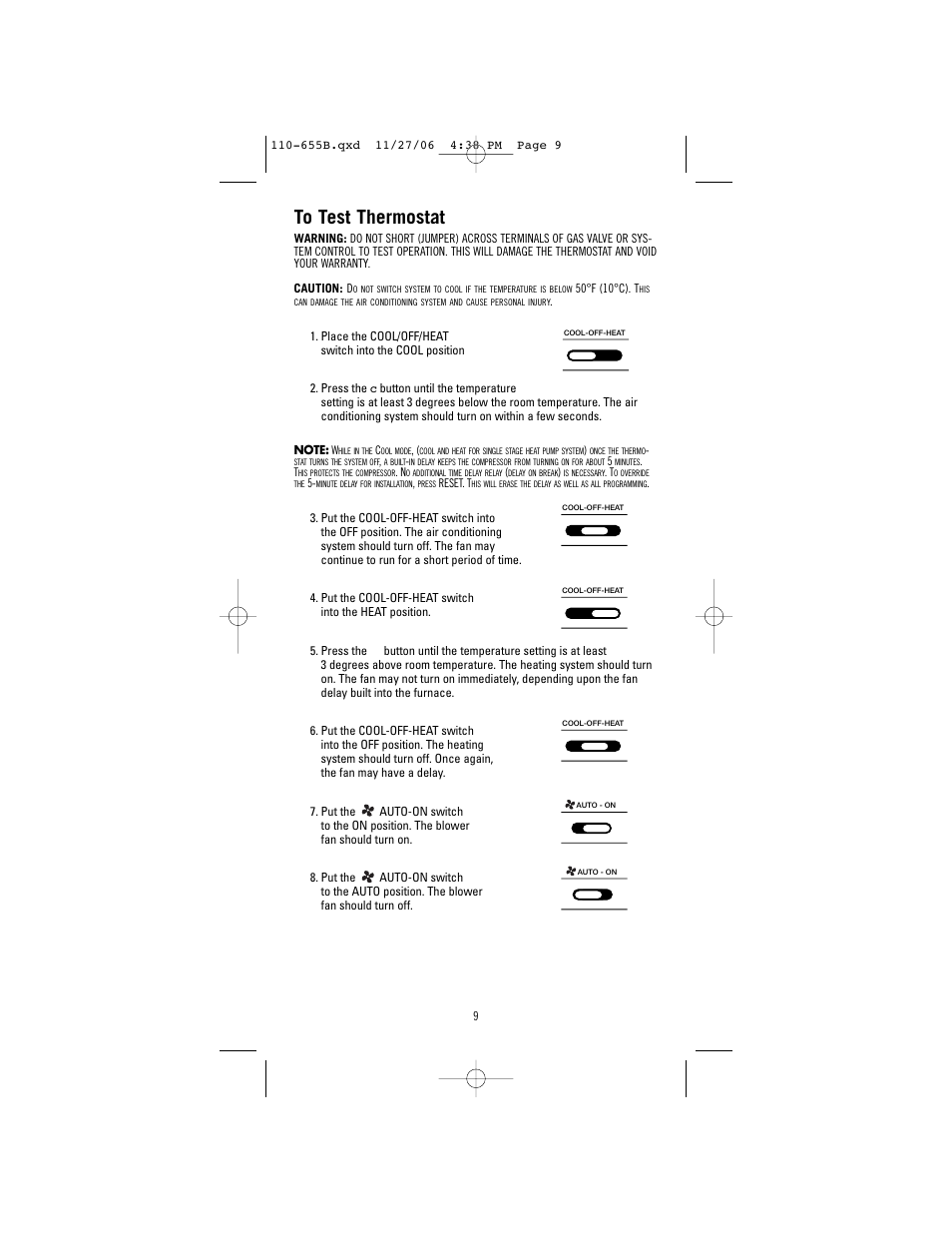 Robertshaw 9610 User Manual | Page 9 / 12
