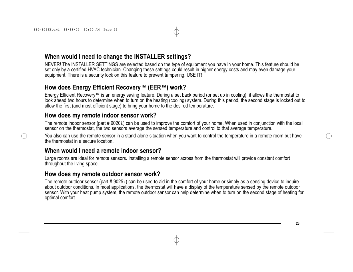 Robertshaw 9720i User Manual | Page 23 / 28