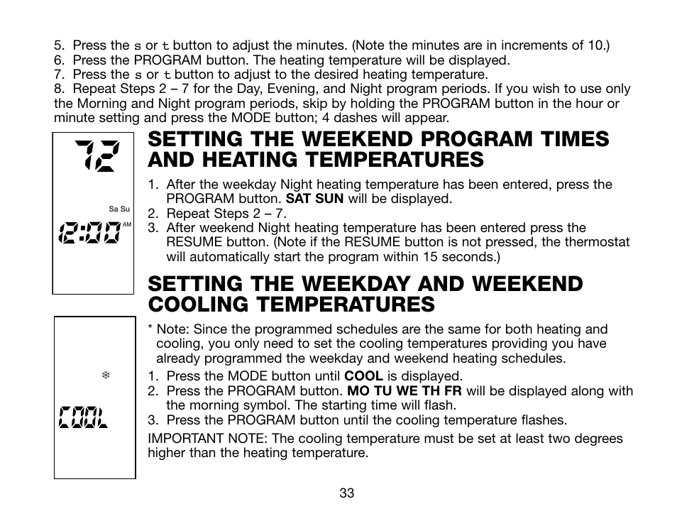 Robertshaw Deluxe Programmable User Manual | Page 33 / 40