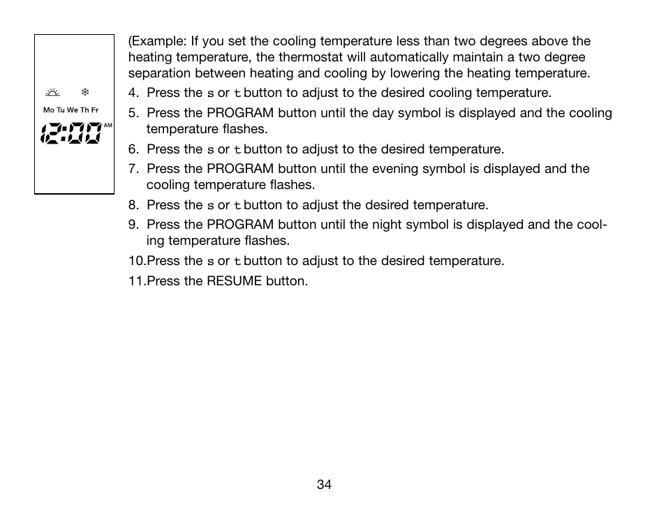 Robertshaw Deluxe Programmable User Manual | Page 34 / 40