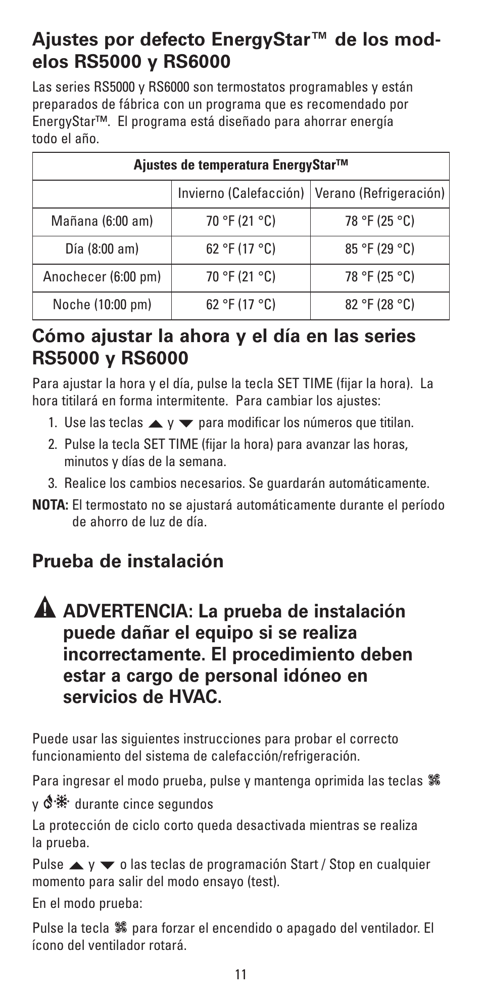 Robertshaw RS6320 User Manual | Page 27 / 32