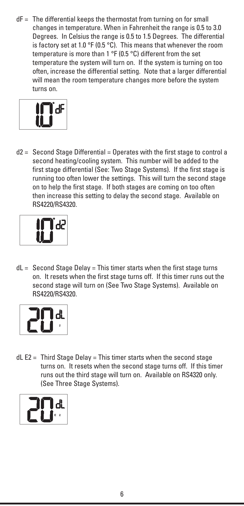 Robertshaw RS4320 USERS MANUAL User Manual | Page 6 / 24