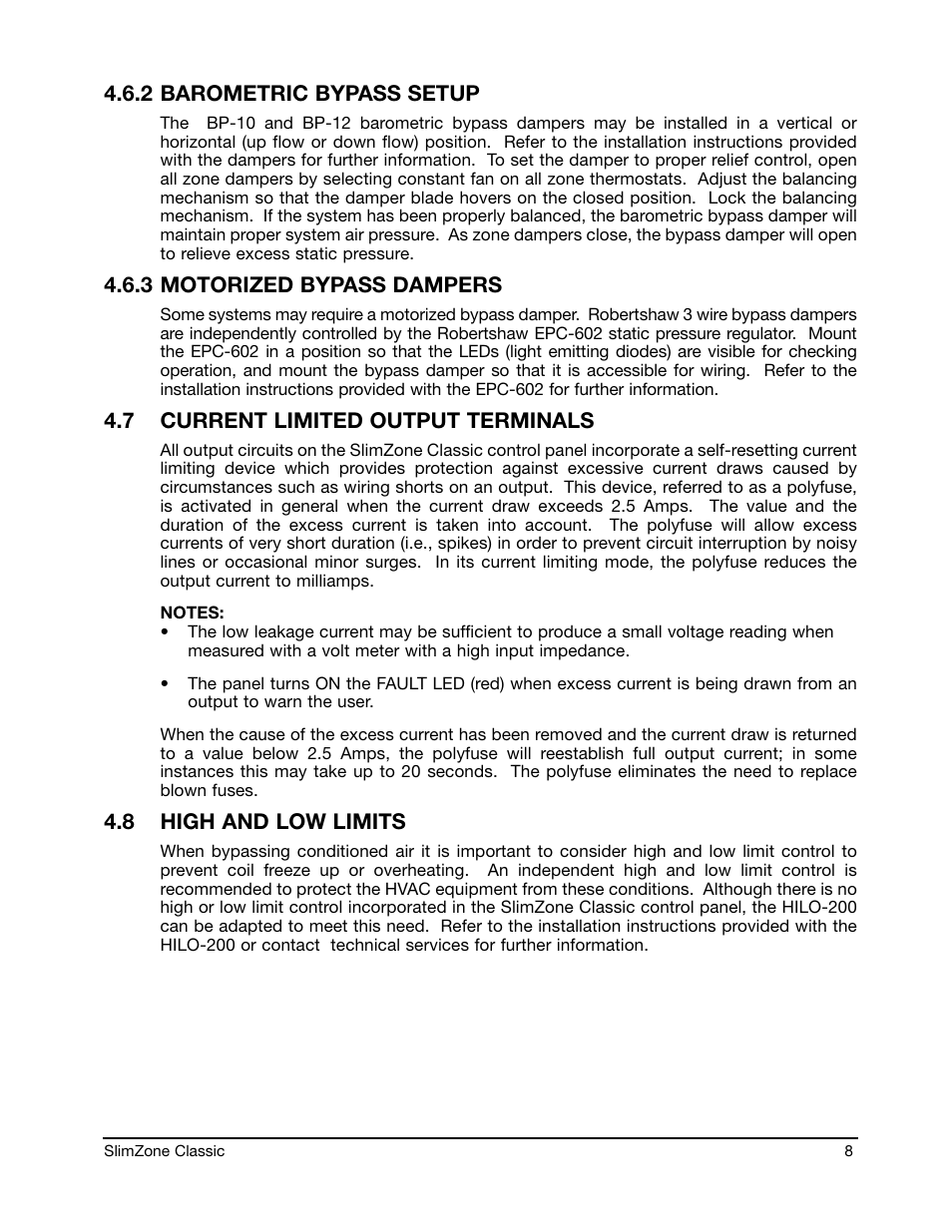 Robertshaw SlimZone CLASSIC ZONE CONTROL SYSTEM User Manual | Page 10 / 19