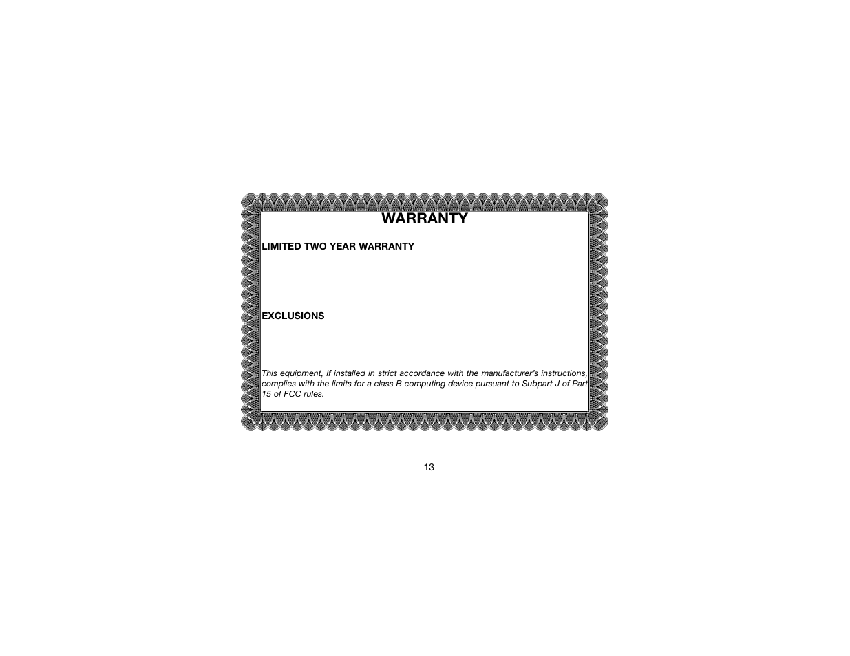 Warranty | Robertshaw SLIMZONE ENVIRONMENTAL MODULE User Manual | Page 15 / 16