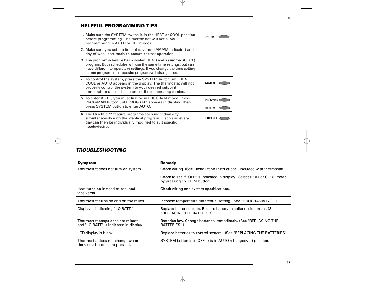 Robertshaw 9700 User Manual | Page 31 / 36