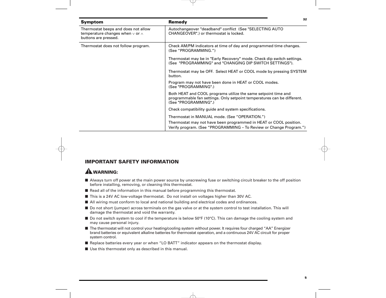Robertshaw 9700 User Manual | Page 32 / 36