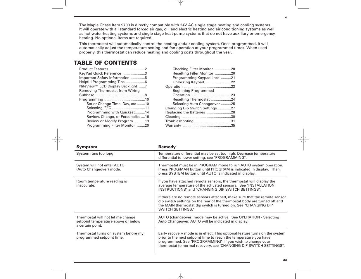 Robertshaw 9700 User Manual | Page 4 / 36