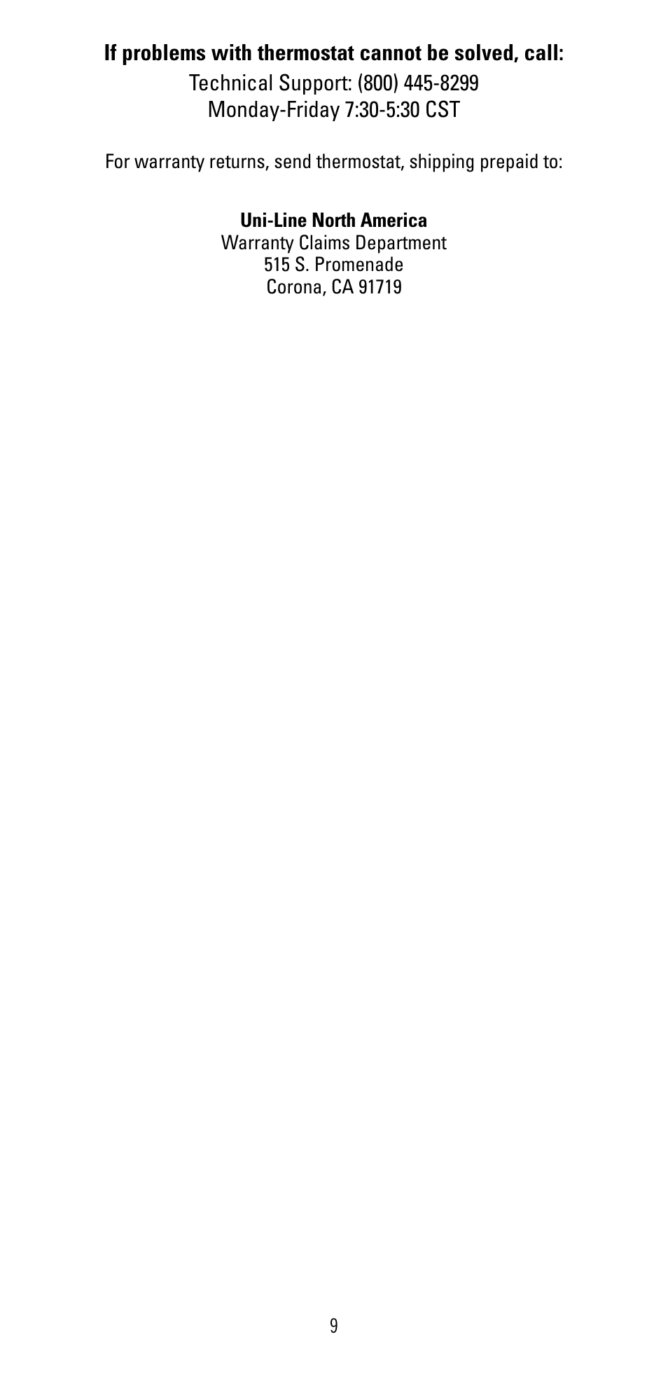 Robertshaw 9515 User Manual | Page 9 / 11