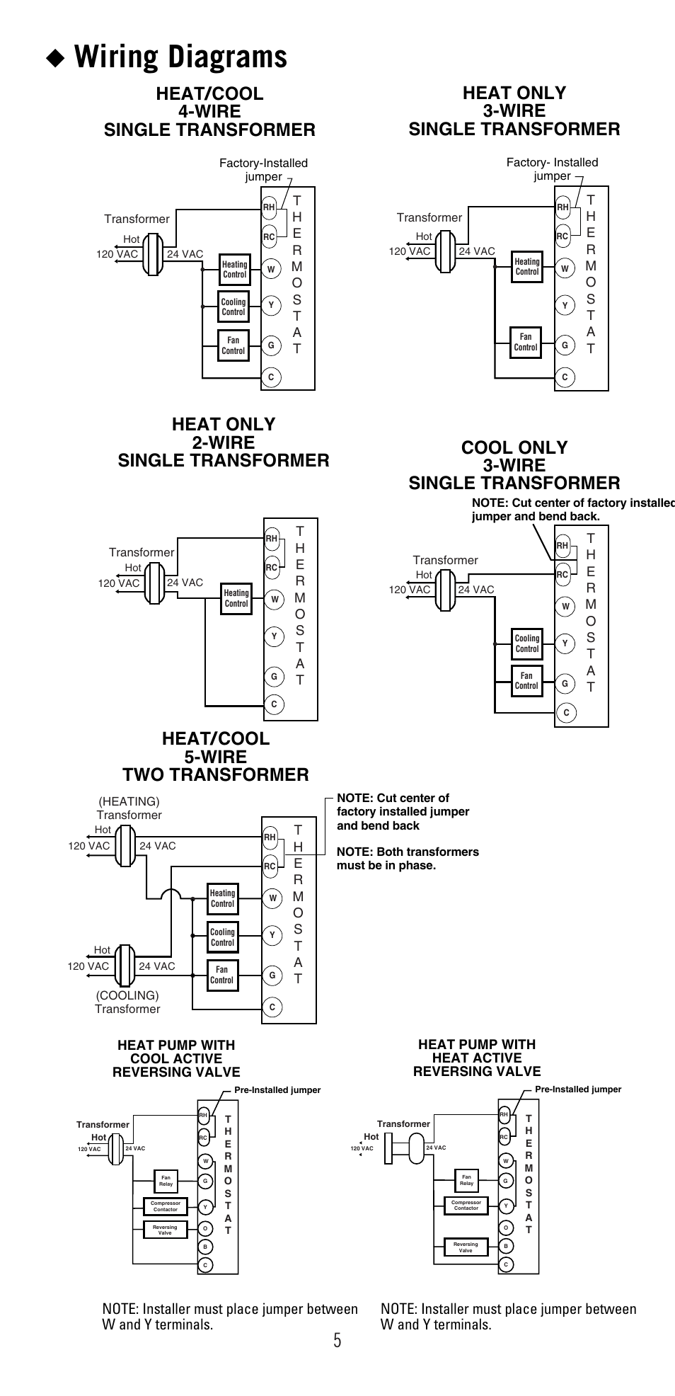 Wiring diagrams | Robertshaw 9401 User Manual | Page 5 / 12
