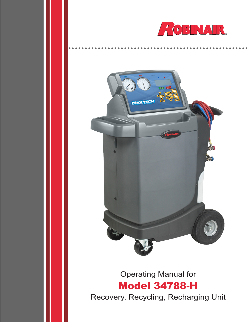 Robinair 34788-H Recovery, Recycling, Recharging Unit User Manual | 28 pages