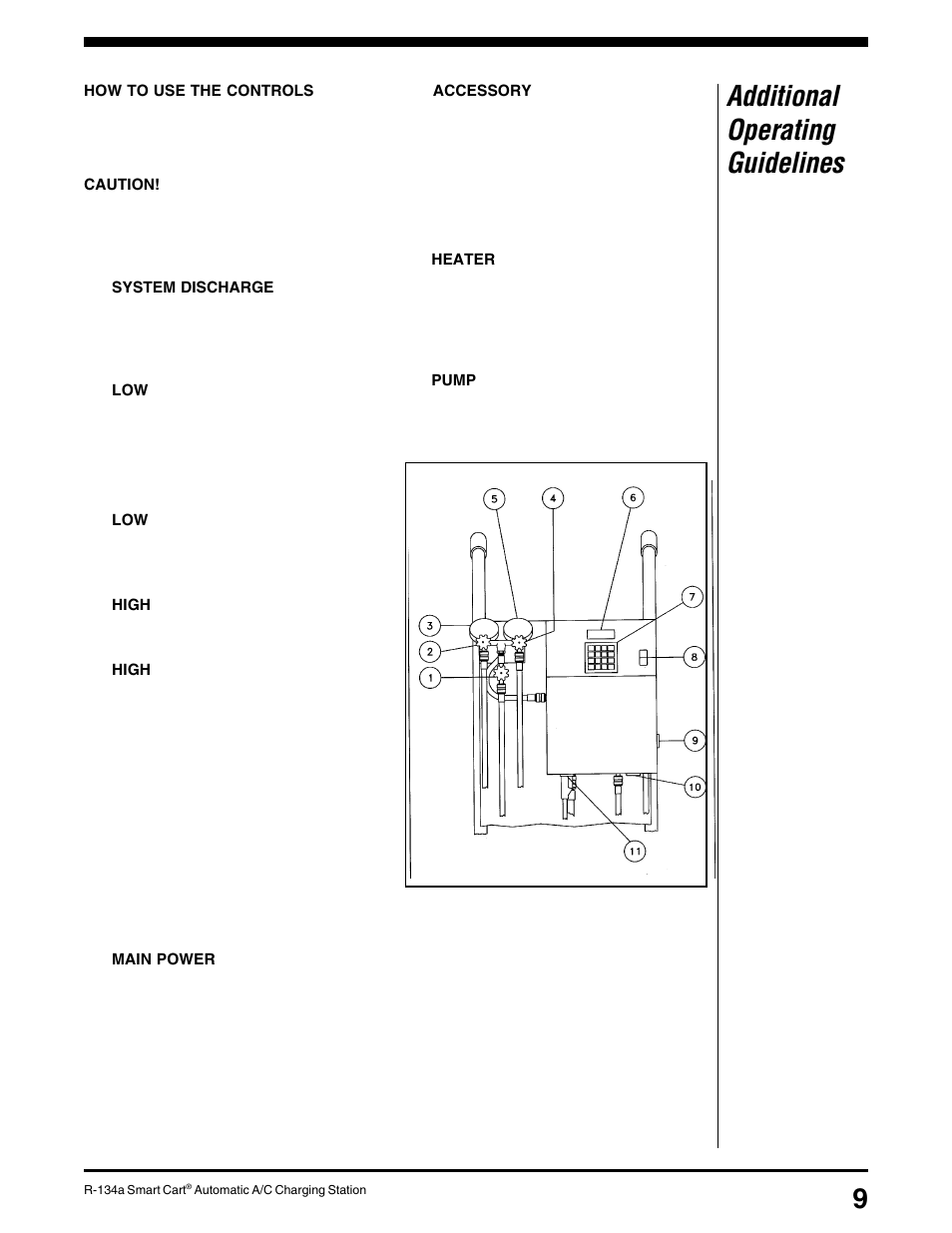 Additional operating guidelines | Robinair 34100 Automatic A-C Charging Station User Manual | Page 11 / 16