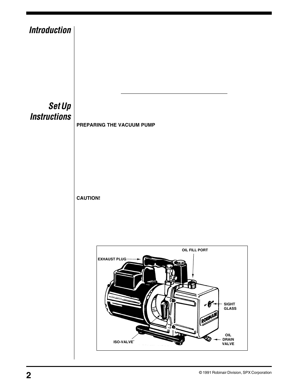 Introduction, Set up instructions | Robinair 34100 Automatic A-C Charging Station User Manual | Page 4 / 16