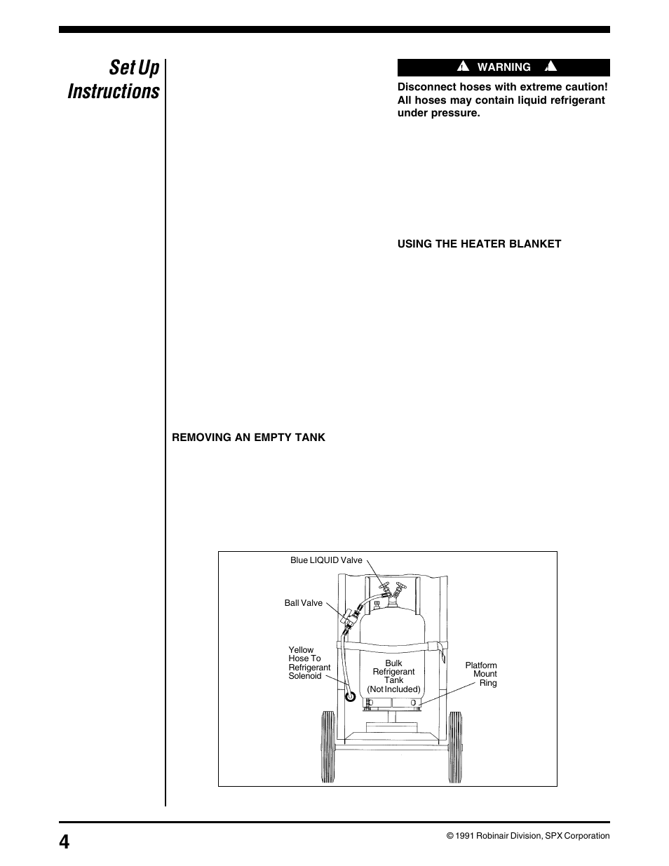 Set up instructions | Robinair 34100 Automatic A-C Charging Station User Manual | Page 6 / 16
