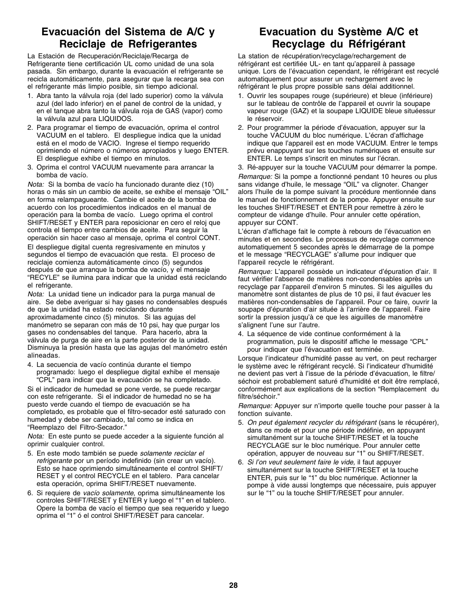 Robinair 17700 Series Recovery, Recycling, Recharging System User Manual | Page 29 / 44