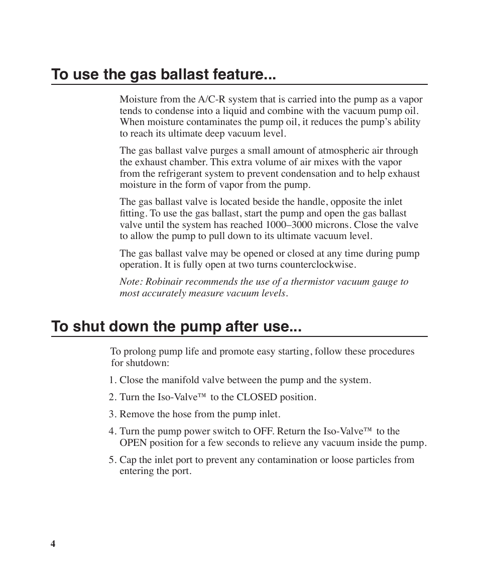 Robinair Model 15600 User Manual | Page 5 / 10