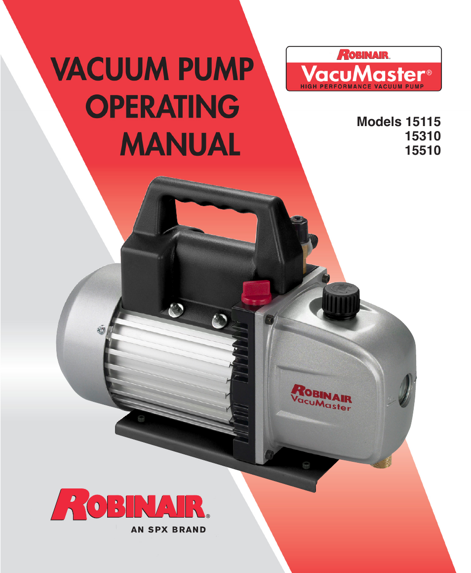 Robinair 15310 User Manual | 12 pages