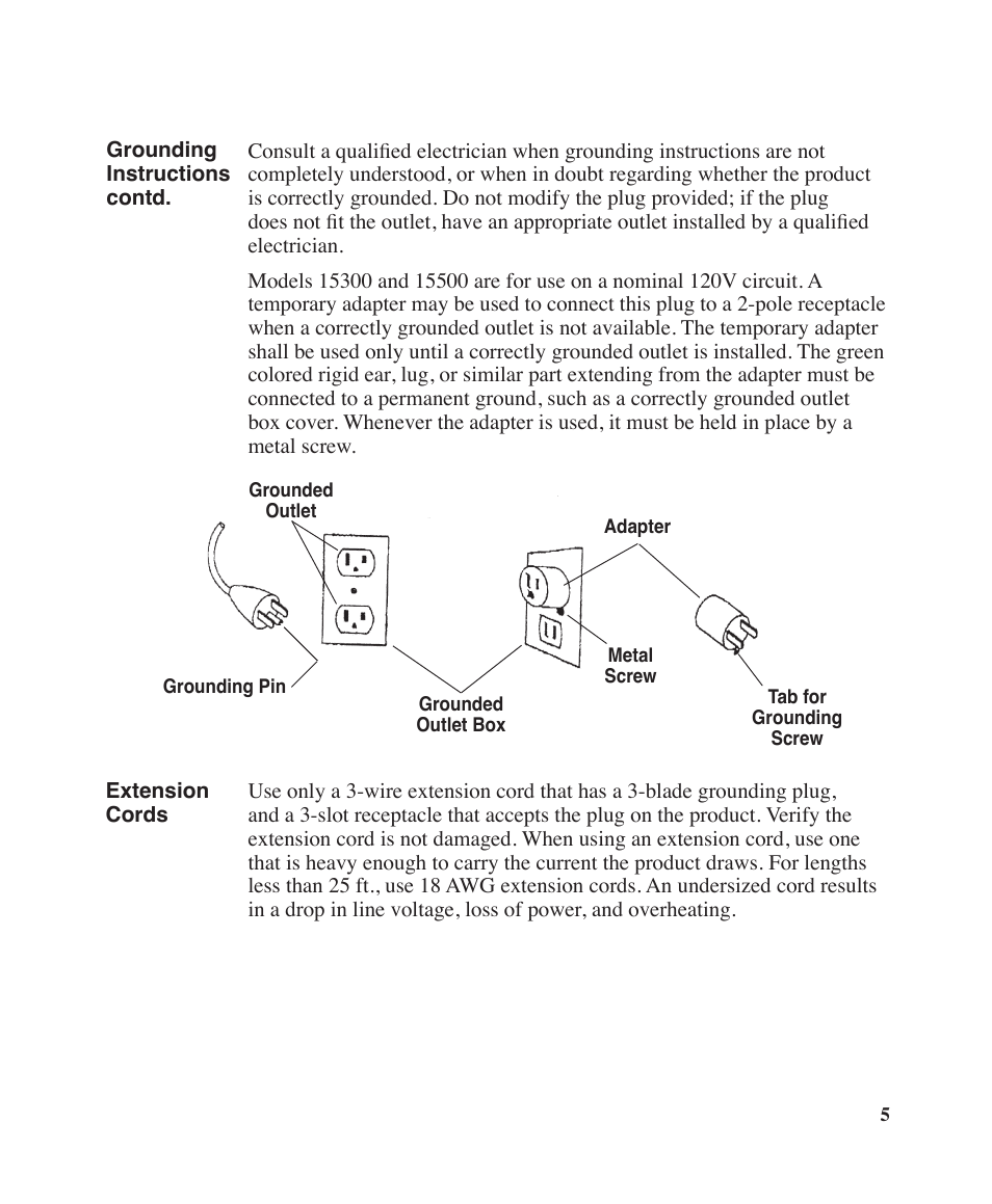 Robinair Models 15301 User Manual | Page 7 / 12