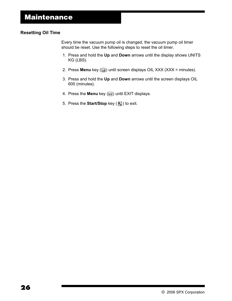 Maintenance | Robinair AC375C Refrigerant Recovery, Recycle, Recharge Unit User Manual | Page 28 / 36
