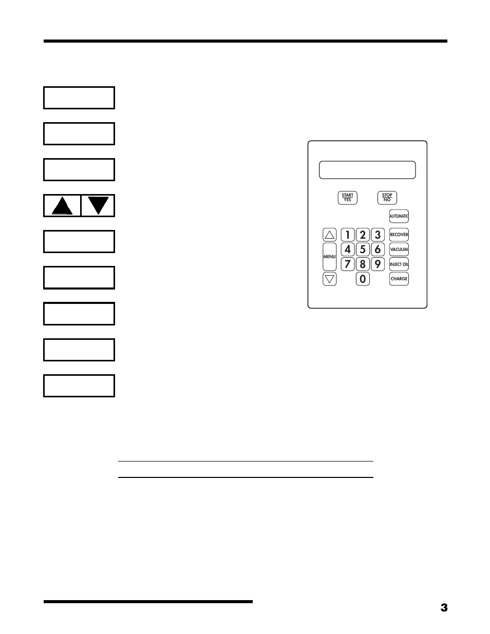 Introduction, Keypad functions, Glossary | Robinair 17700Z Recovery, Recycling, Recharging Unit User Manual | Page 5 / 20