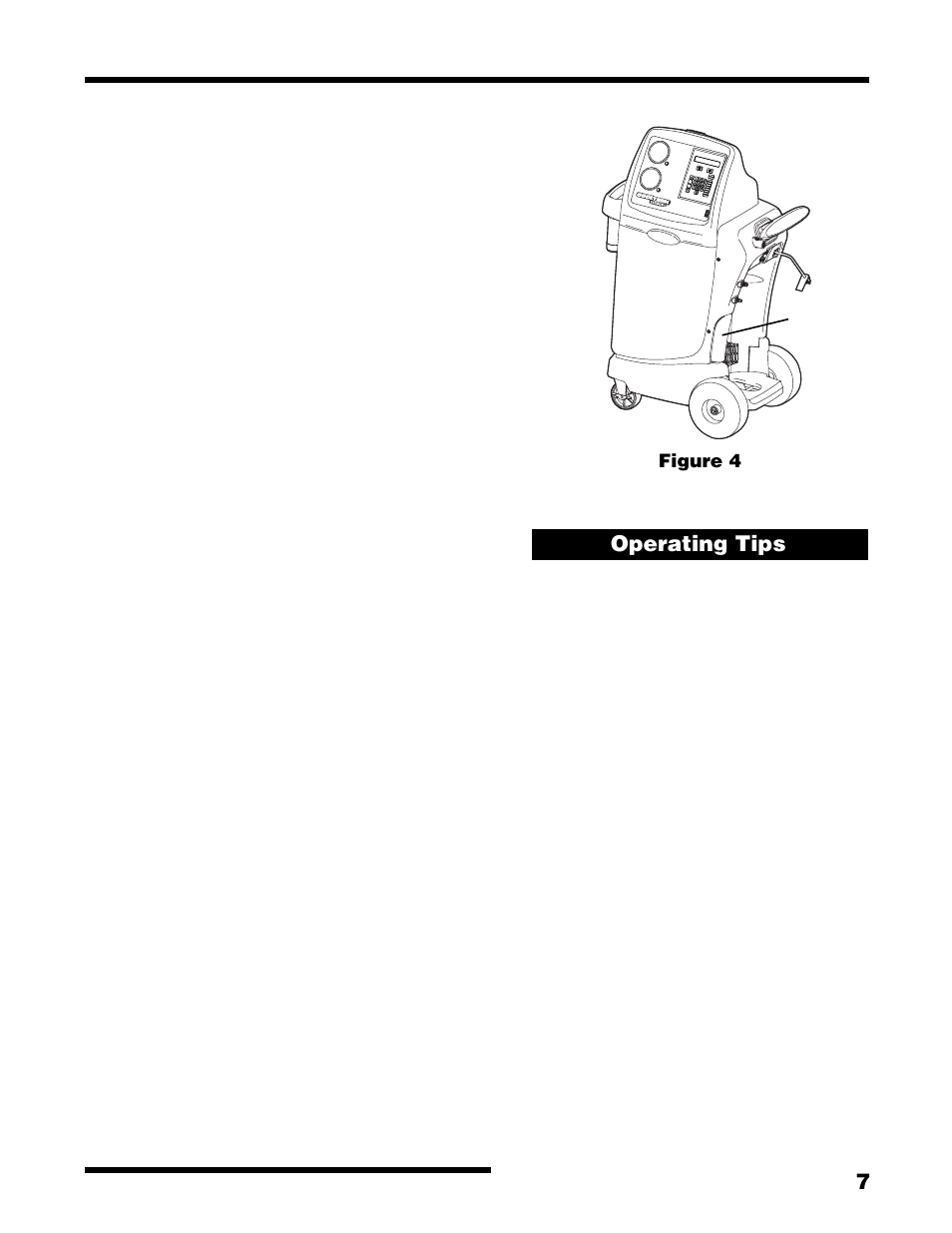 Operating instructions | Robinair 17700Z Recovery, Recycling, Recharging Unit User Manual | Page 9 / 20