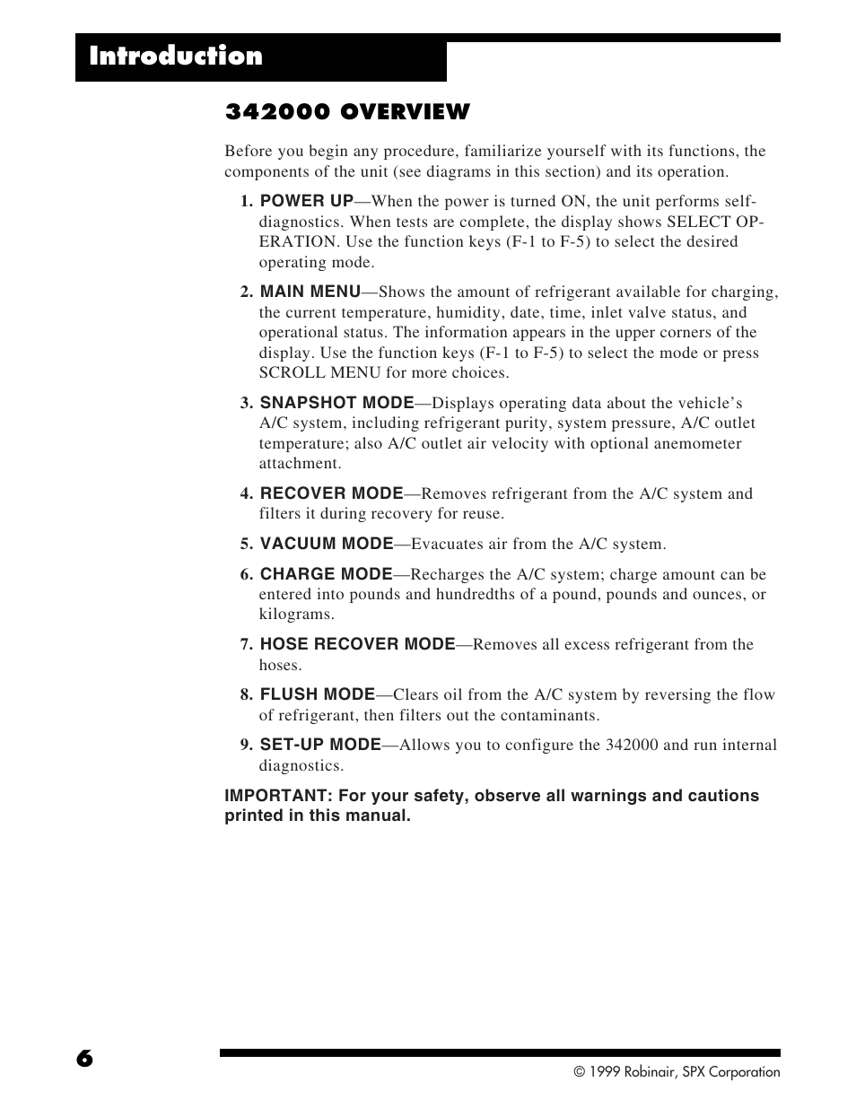 Introduction | Robinair 342000 Refrigerant Service Solution User Manual | Page 8 / 36