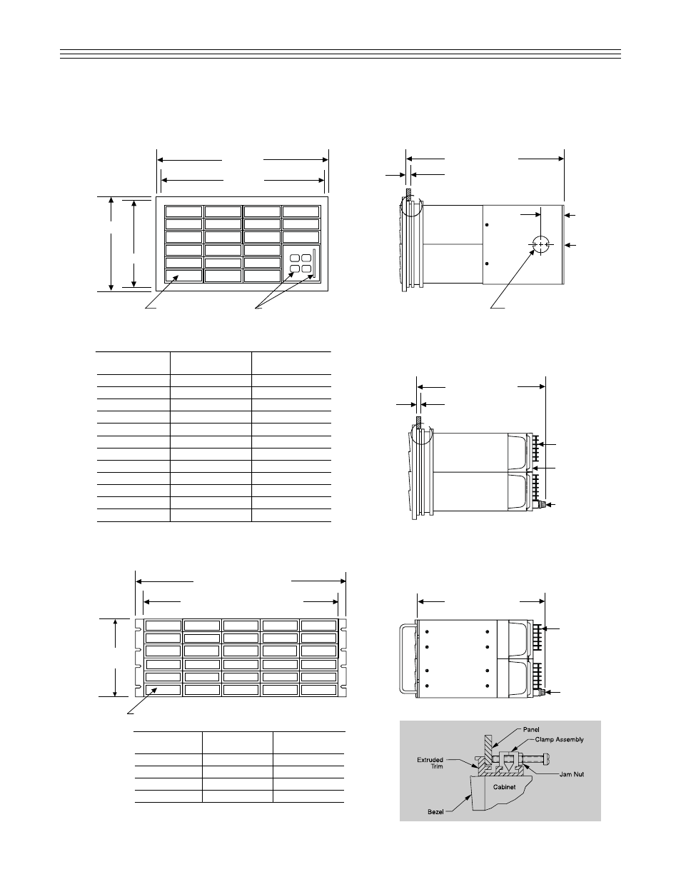 3 trialarm dimensional drawings, 3 trilarm dimensional drawings | Ronan X11SN User Manual | Page 16 / 23