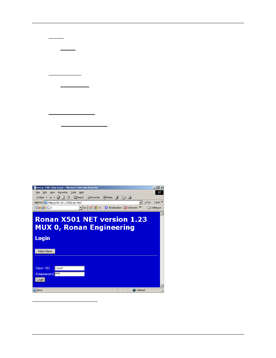Ronan X501NET User Manual | Page 17 / 60