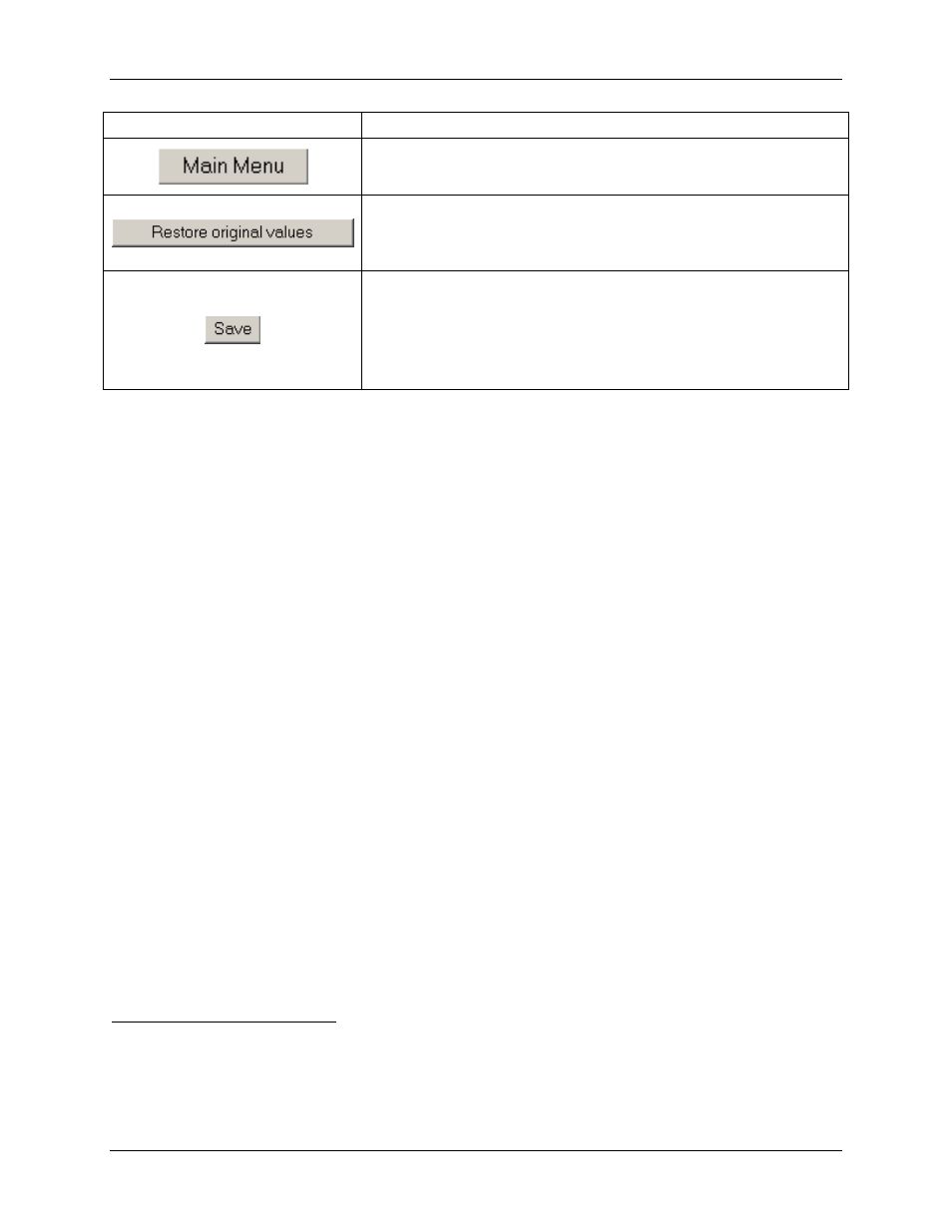 Button action | Ronan X501NET User Manual | Page 38 / 60