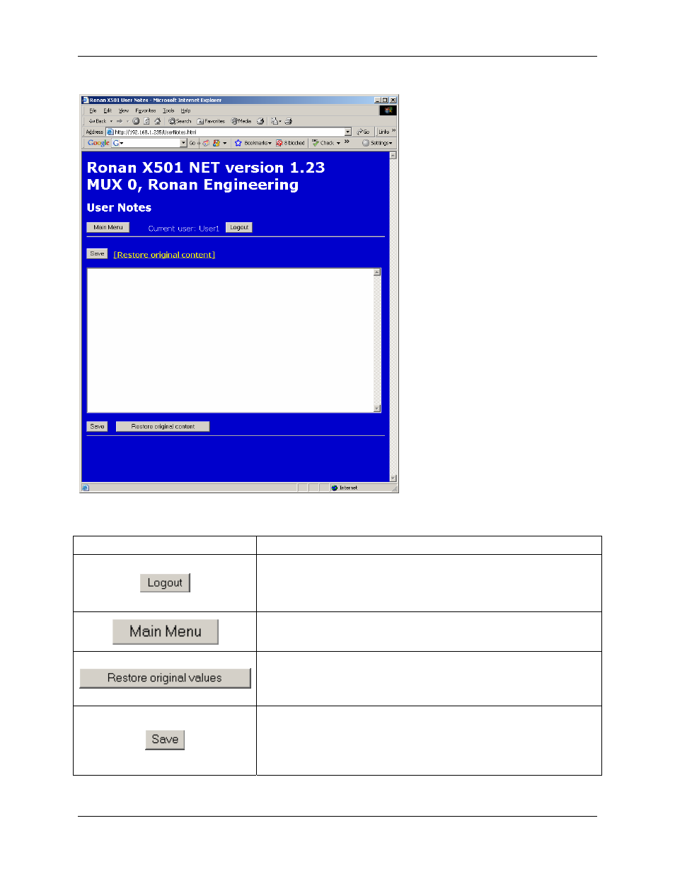 Ronan X501NET User Manual | Page 48 / 60