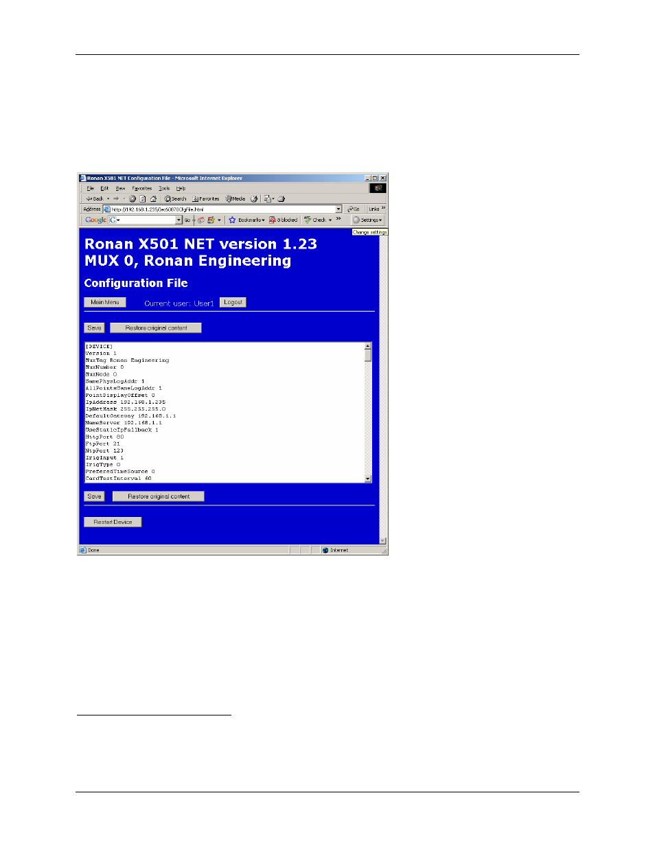 Ronan X501NET User Manual | Page 49 / 60