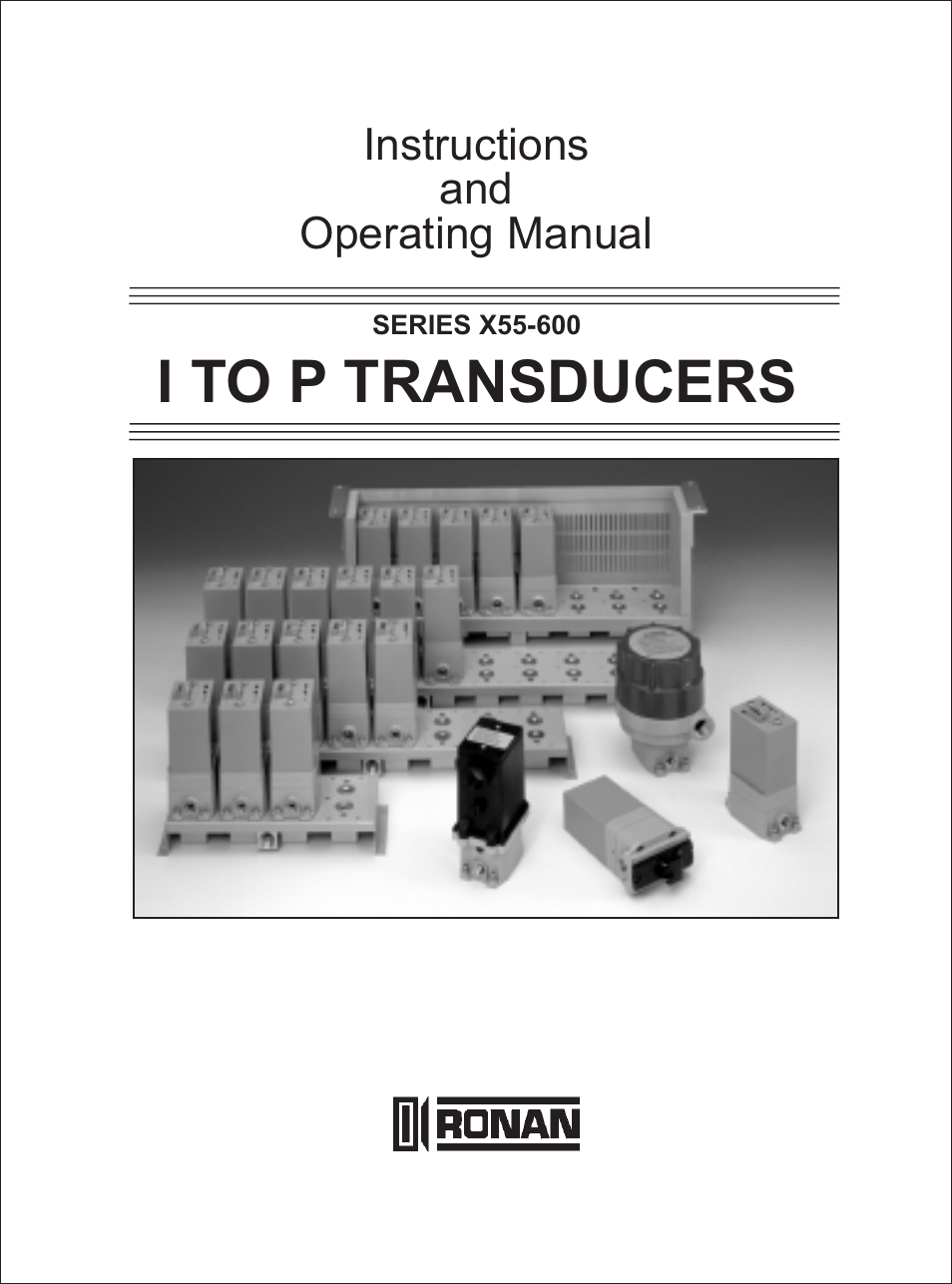 Ronan X55-600 Series User Manual | 24 pages