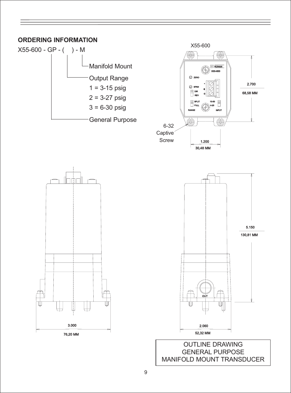 Ronan X55-600 Series User Manual | Page 11 / 24