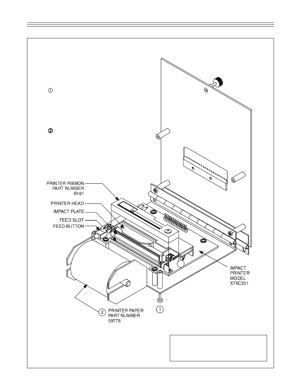 X76ctm ribbon and paper replacement | Ronan X76CTM User Manual | Page 35 / 38