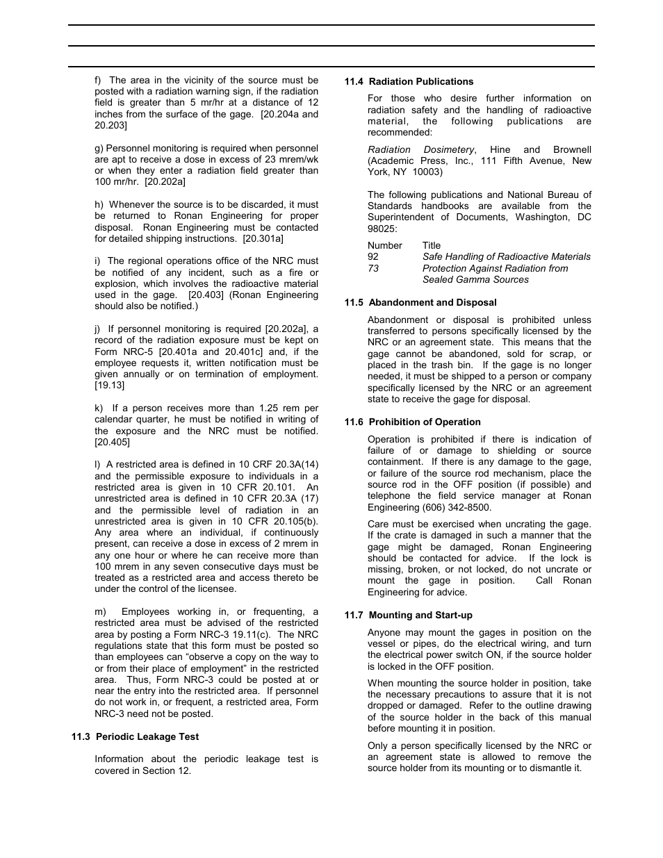Ronan X90 Series User Manual | Page 11 / 20